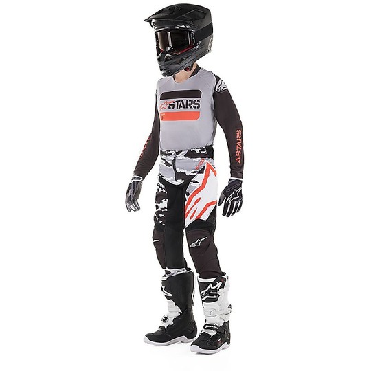 Alpinestars Motocross Cross Enduro Kids Jersey YOUTH RACER TACTICAL White