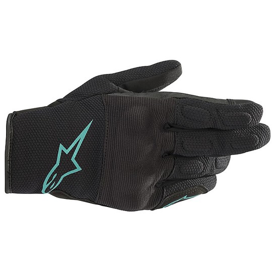 Alpinestars Motorbike Women's Gloves Fabric Stella S MAX Drystar Black Teal