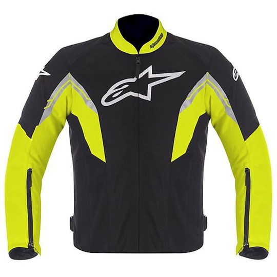 Alpinestars Motorcycle Jacket Fabric AIR VIPER Black-Yellow Fluo