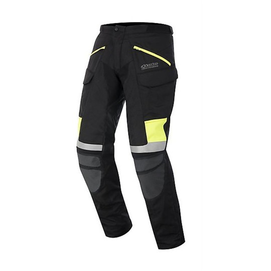 Alpinestars Motorcycle Pants fabric CALAMA DRYSTAR PANTS Black Yellow Fluo