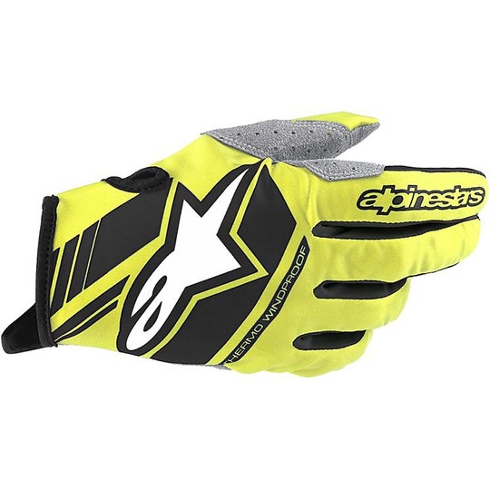Alpinestars NEO Yellow Fluo Black Cross Enduro Motorcycle Gloves