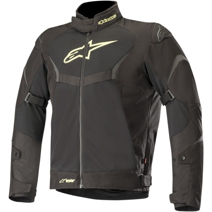 Alpinestars Perforated Motorcycle Jacket T-CORE AIR DryStar Black Yellow Fluo