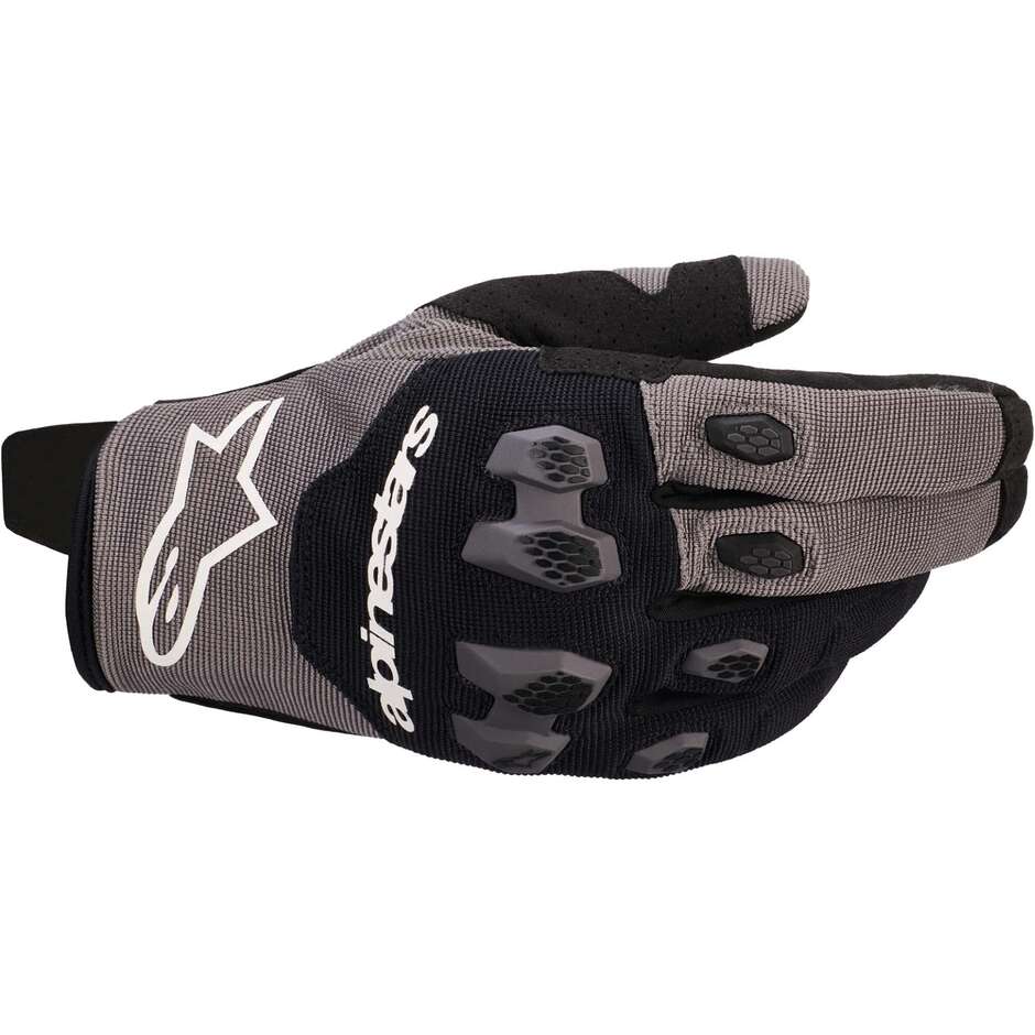 Alpinestars PRO-DURA Cross Enduro Motorradhandschuhe Schwarz Grau