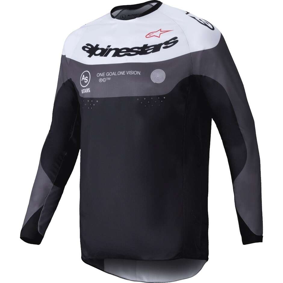 Alpinestars PRO-DURA Motocross Enduro Jersey Black MAGNET White