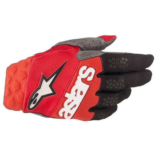 Alpinestars RACEFEND Cross Enduro Motorcycle Gloves Red Black