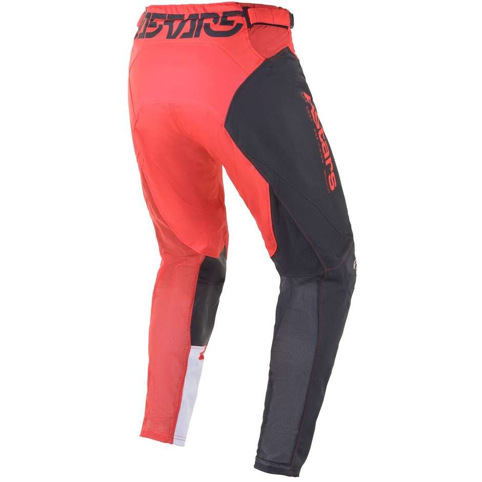 Alpinestars RACER COMPASS Cross Enduro Motorcycle Pants Anthracite Red Fluo White