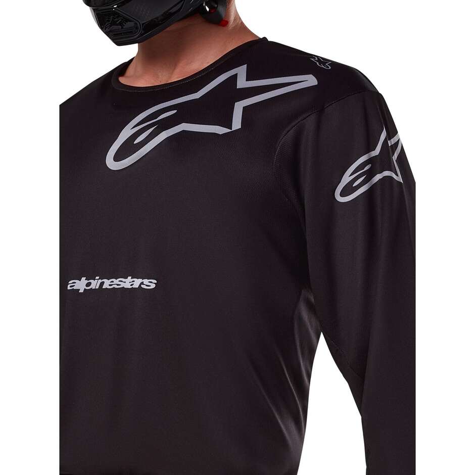 Alpinestars RACER GRAPHITE Cross Enduro Motorradtrikot Schwarz Grau