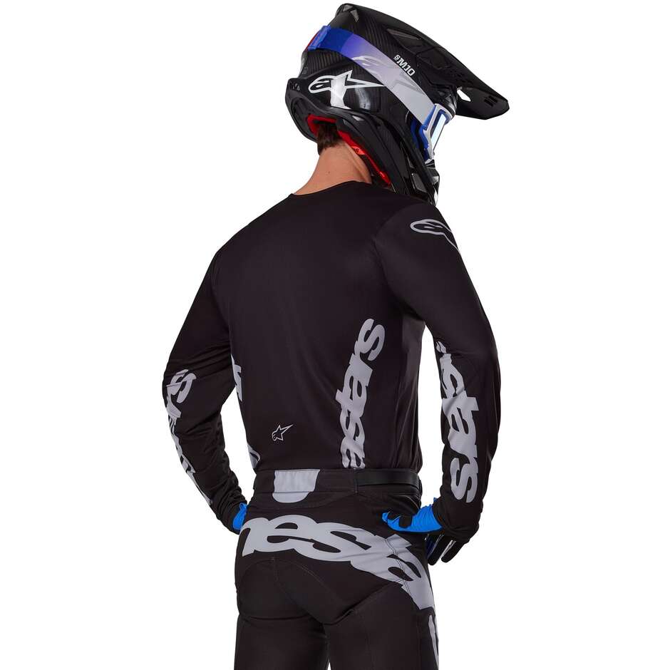 Alpinestars RACER GRAPHITE Cross Enduro Motorradtrikot Schwarz Grau