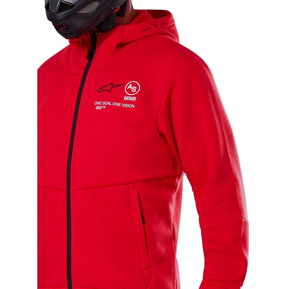 Alpinestars RACER MX FLEECE Bright Red Moto Cross Enduro Sweatshirt