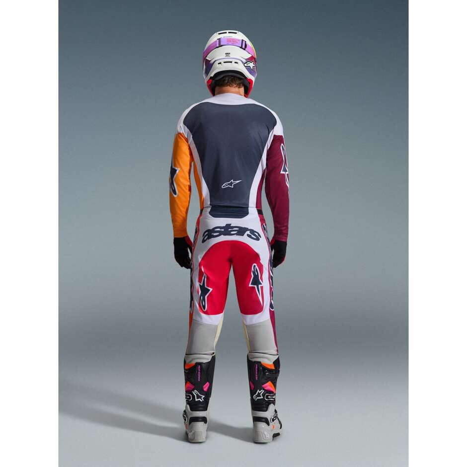 Alpinestars RACER PORTL Motocross Enduro Jersey Red Light Grey Dark Grey