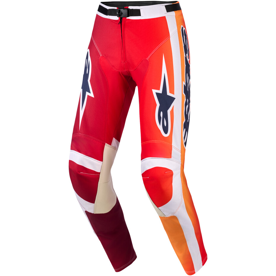 Alpinestars RACER PORTL Motocross Enduro Pants Red Light Grey Dark Grey