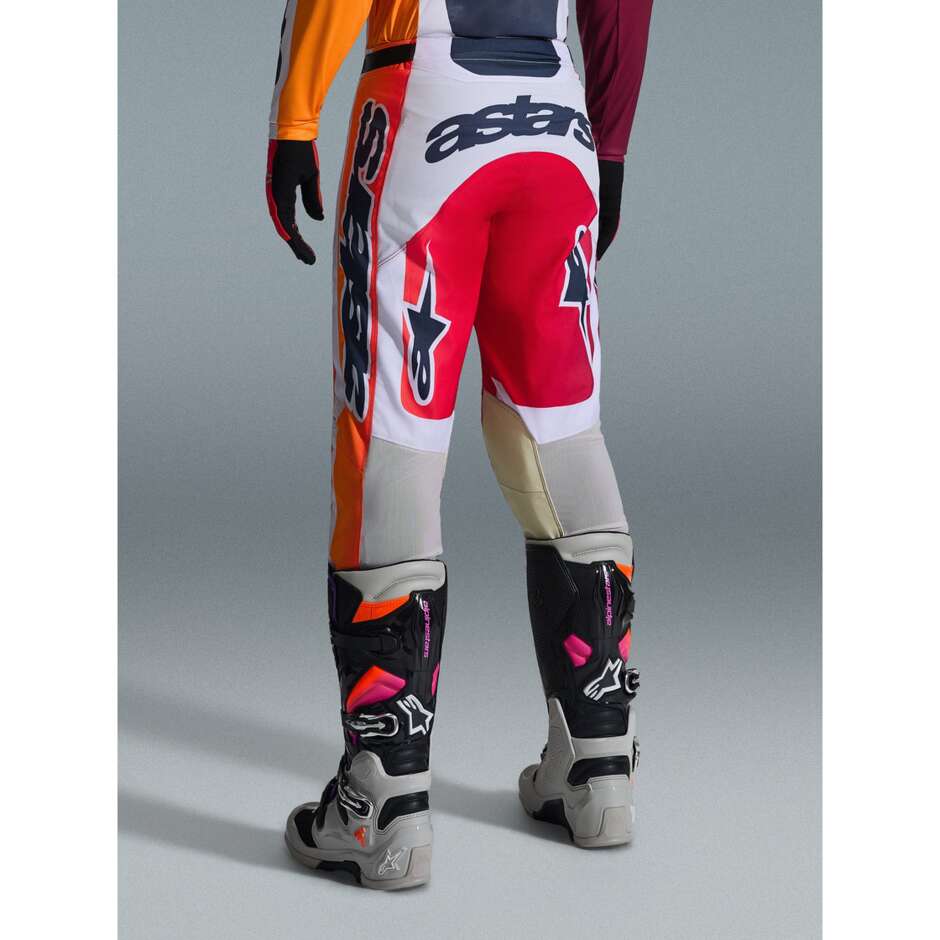 Alpinestars RACER PORTL Motocross Enduro Pants Red Light Grey Dark Grey