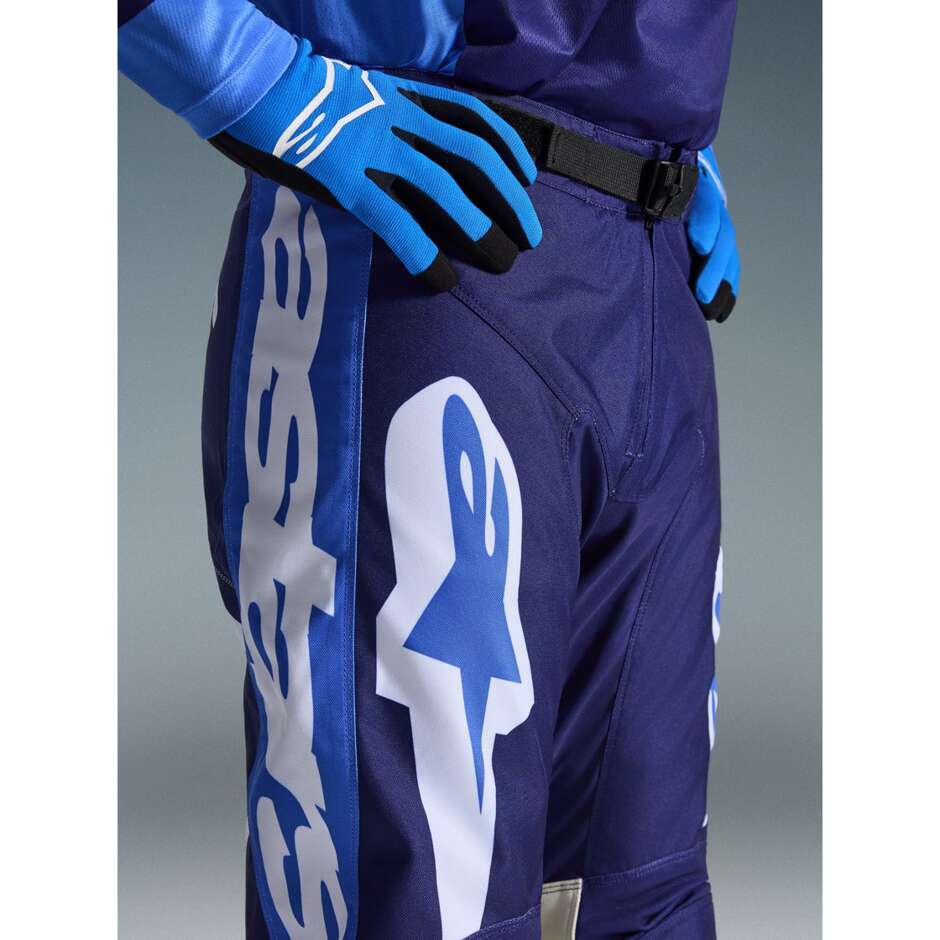 Alpinestars RACER RIWAY Cross Enduro Motorcycle Pants Blue White Light Blue