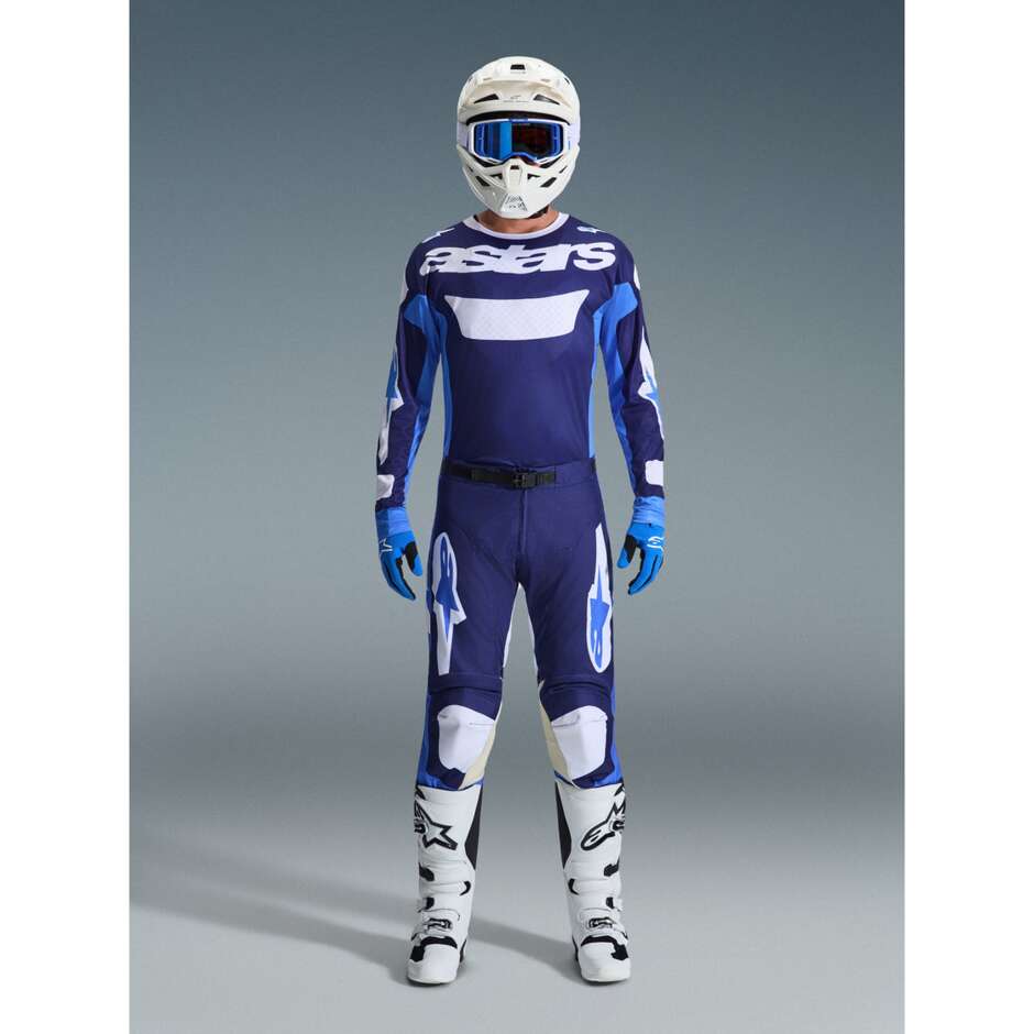 Alpinestars RACER RIWAY Cross Enduro Motorcycle Pants Blue White Light Blue