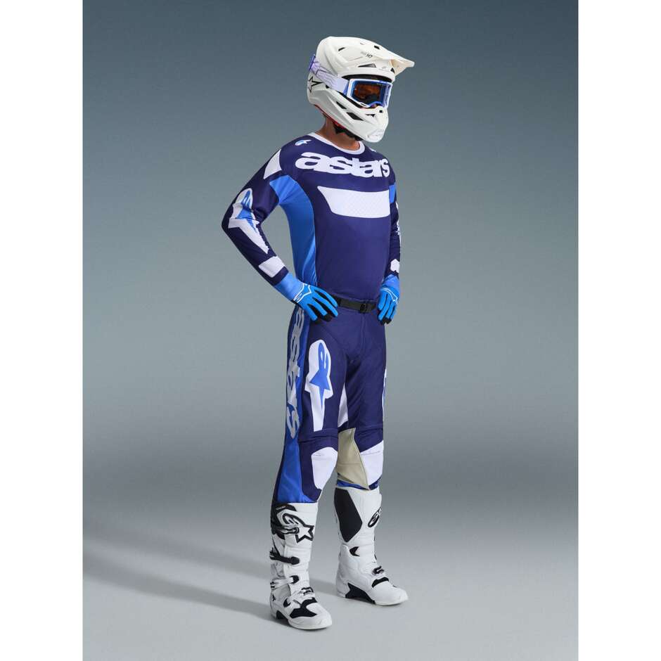 Alpinestars RACER RIWAY Cross Enduro Motorcycle Pants Blue White Light Blue