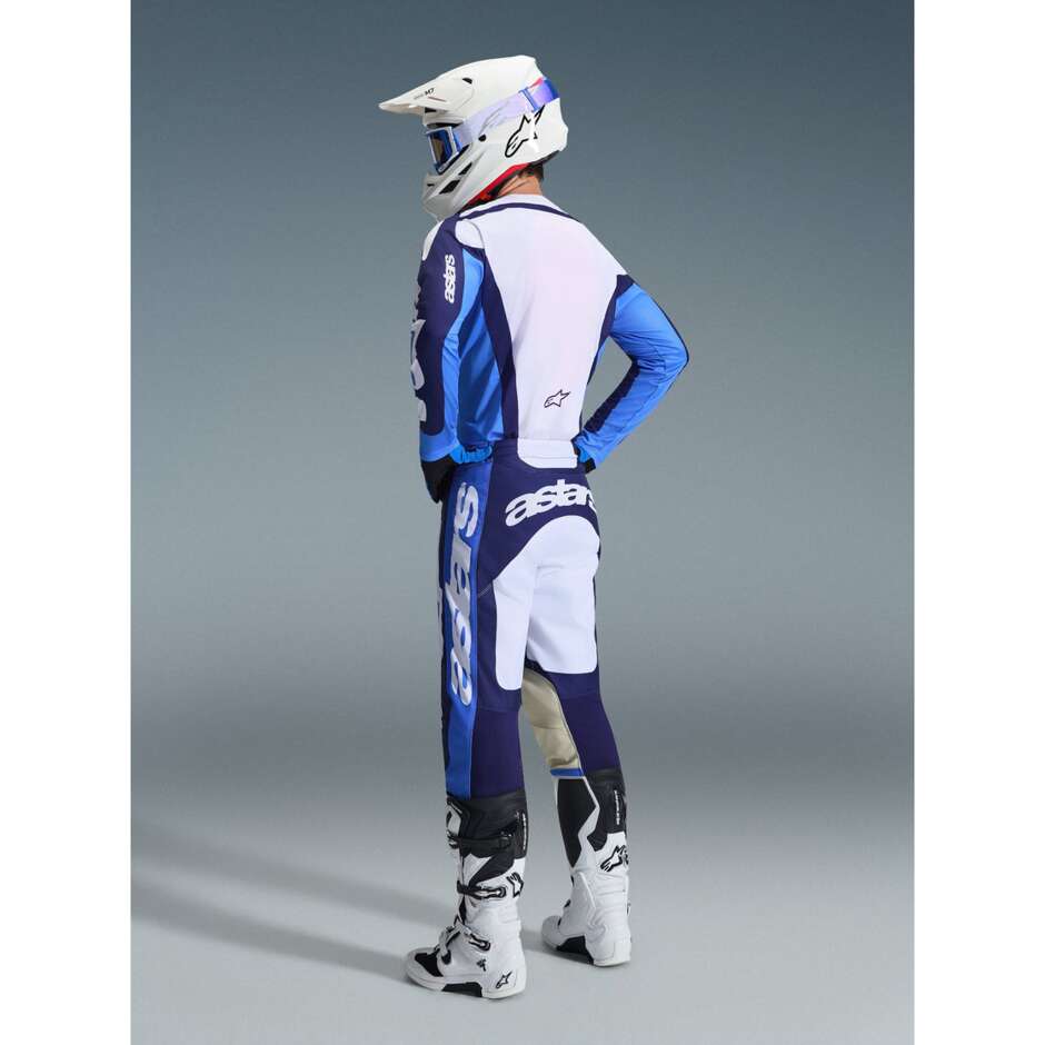 Alpinestars RACER RIWAY Cross Enduro Motorcycle Pants Blue White Light Blue