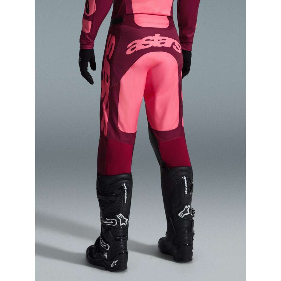 Alpinestars RACER RIWAY Cross Enduro Motorcycle Pants, Coral, Dark Red