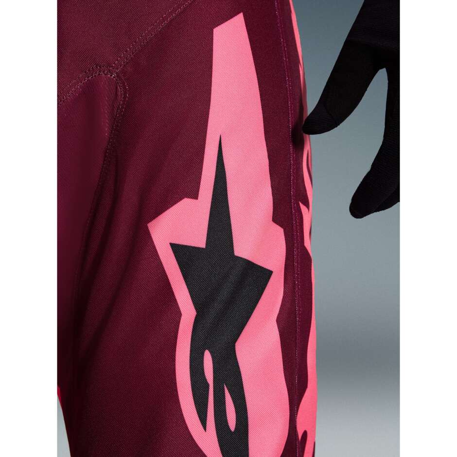 Alpinestars RACER RIWAY Cross Enduro Motorcycle Pants, Coral, Dark Red