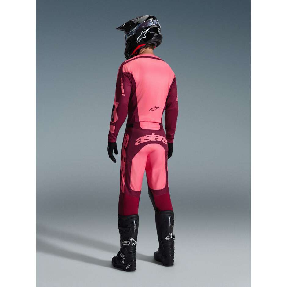 Alpinestars RACER RIWAY Cross Enduro Motorcycle Pants, Coral, Dark Red