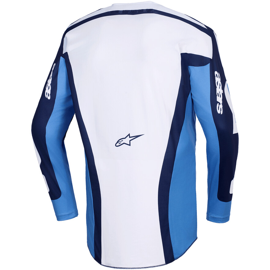 Alpinestars RACER RIWAY Cross Enduro Trikot, Hellblau, Weiß
