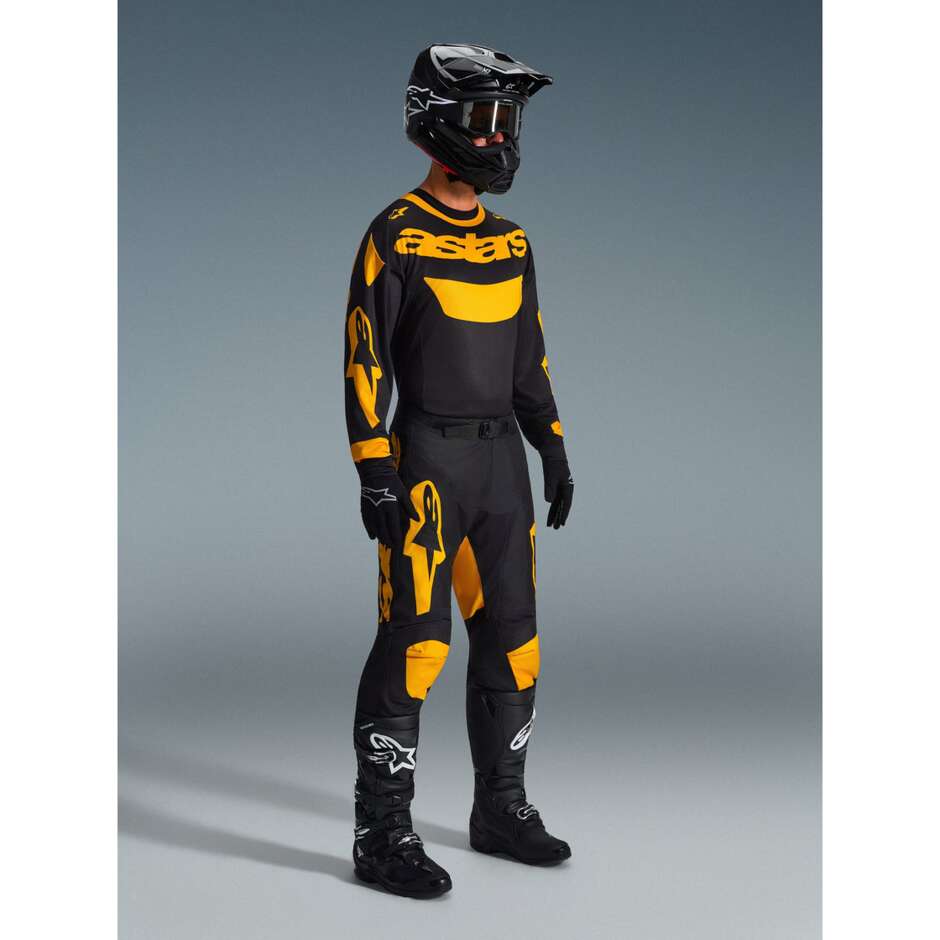 Alpinestars RACER RIWAY Motocross Enduro Hose Gelb Schwarz