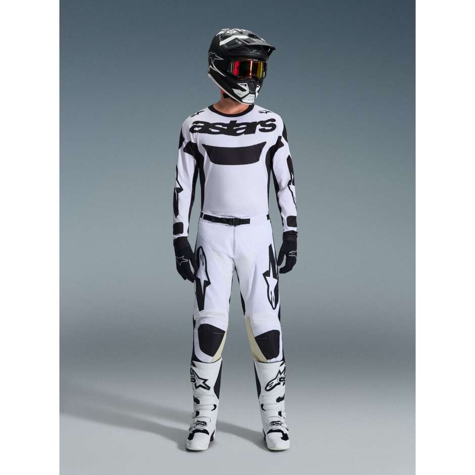 Alpinestars RACER RIWAY Motocross Enduro Pants White Black