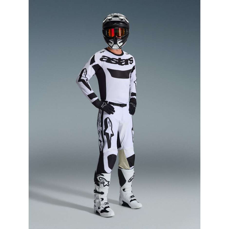 Alpinestars RACER RIWAY Motocross Enduro Pants White Black