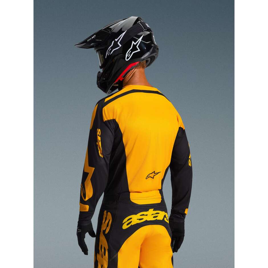 Alpinestars RACER RIWAY Motocross Enduro Trikot Gelb Schwarz