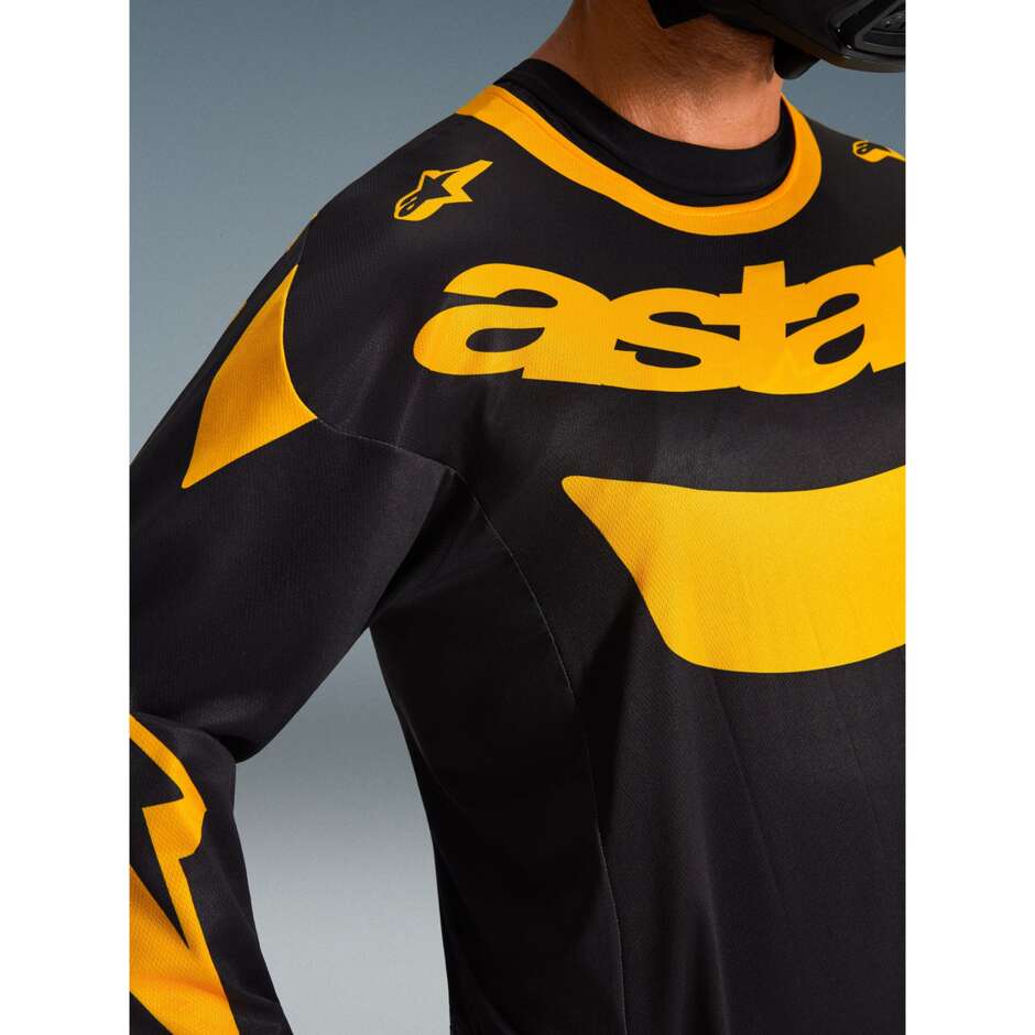 Alpinestars RACER RIWAY Motocross Enduro Trikot Gelb Schwarz