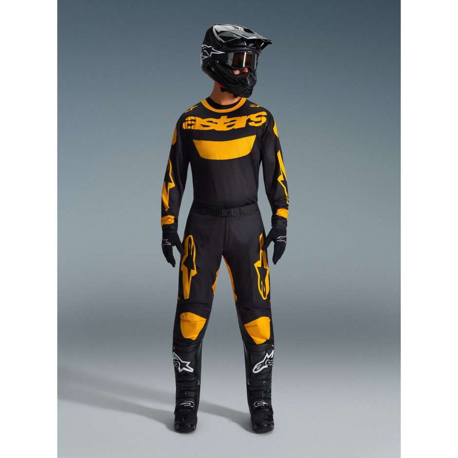 Alpinestars RACER RIWAY Motocross Enduro Trikot Gelb Schwarz