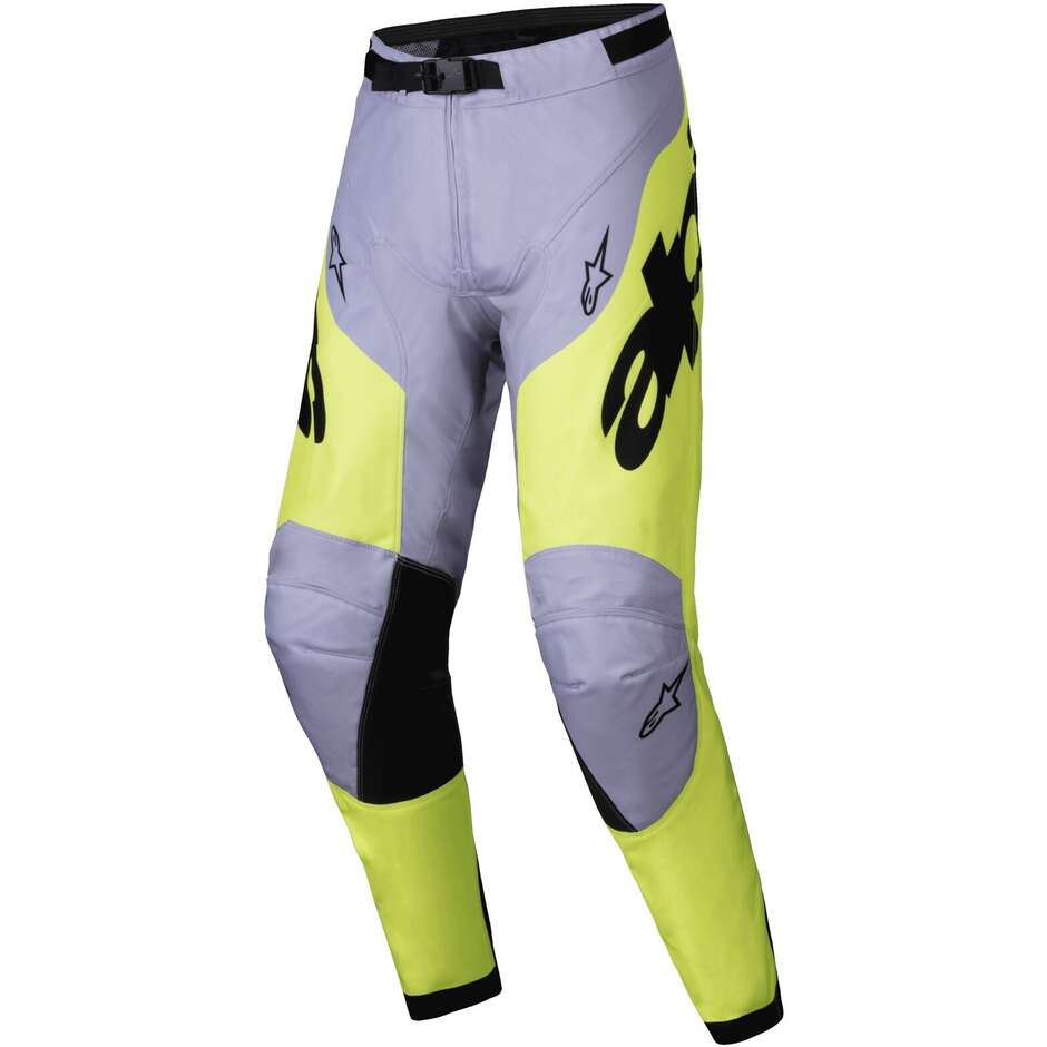 Alpinestars RACER VEIL Cross Enduro Motorradhose Grau Fluo Gelb