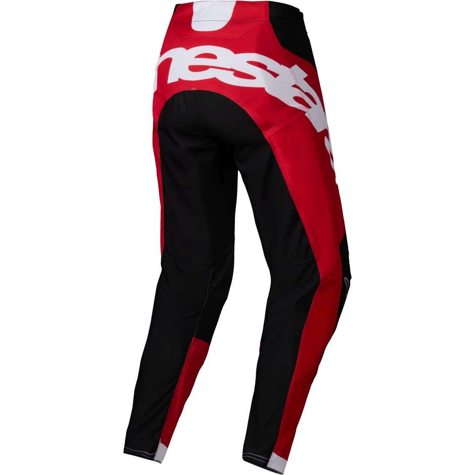 Alpinestars RACER VEIL Cross Enduro Motorradhose Schwarz Leuchtend Rot