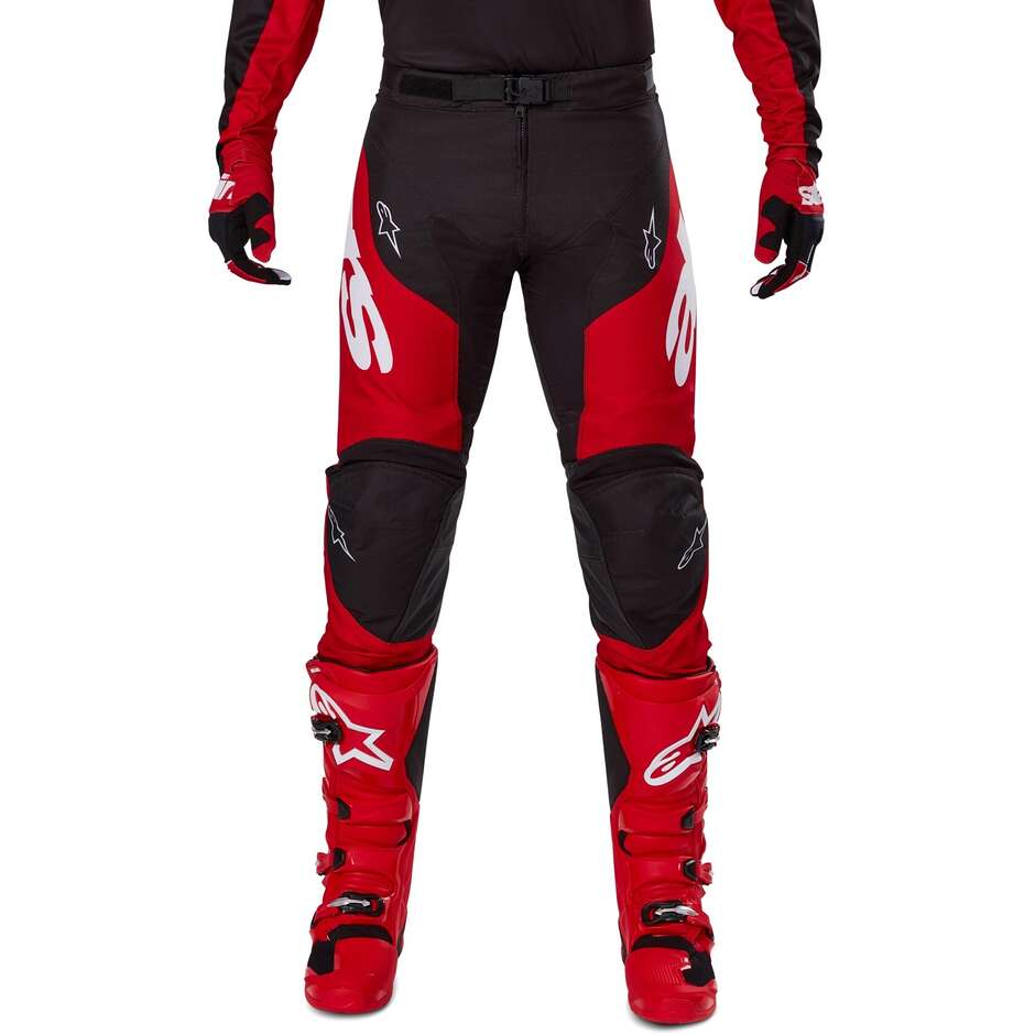 Alpinestars RACER VEIL Motocross Enduro Pants Black Bright Red