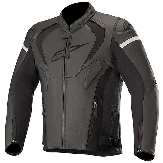 Alpinestars Racing Leather Motorcycle Jacket JAWS v3 Black