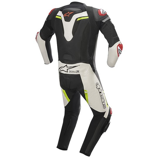 Alpinestars Racing Motorcycle Complete Suit MISSILE IGNITION Tech Airo Compatible 1pc Black White Yellow Fluo