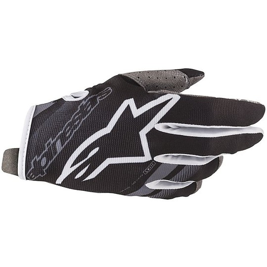 Alpinestars RADAR Cross Enduro Motorcycle Gloves Black Mid Gray