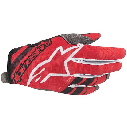 Alpinestars RADAR Cross Enduro Motorcycle Gloves Black Red