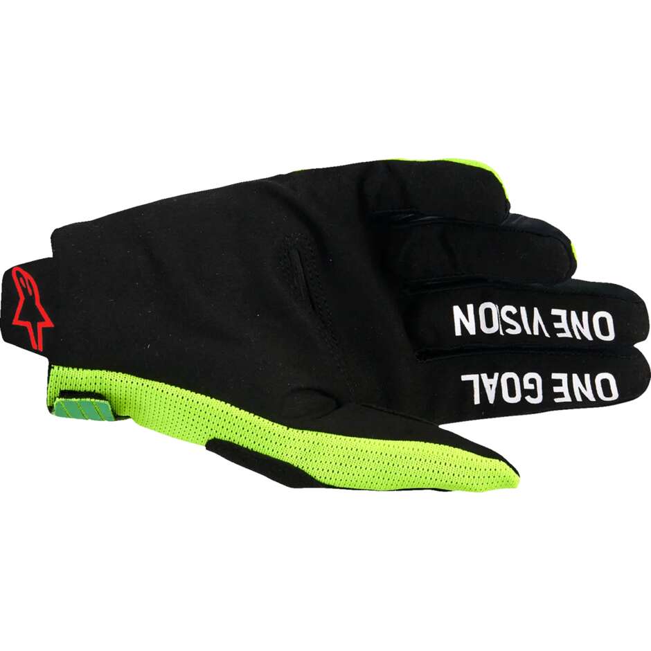 Alpinestars RADAR Cross Enduro Motorcycle Gloves Green Pink Yellow Fluo