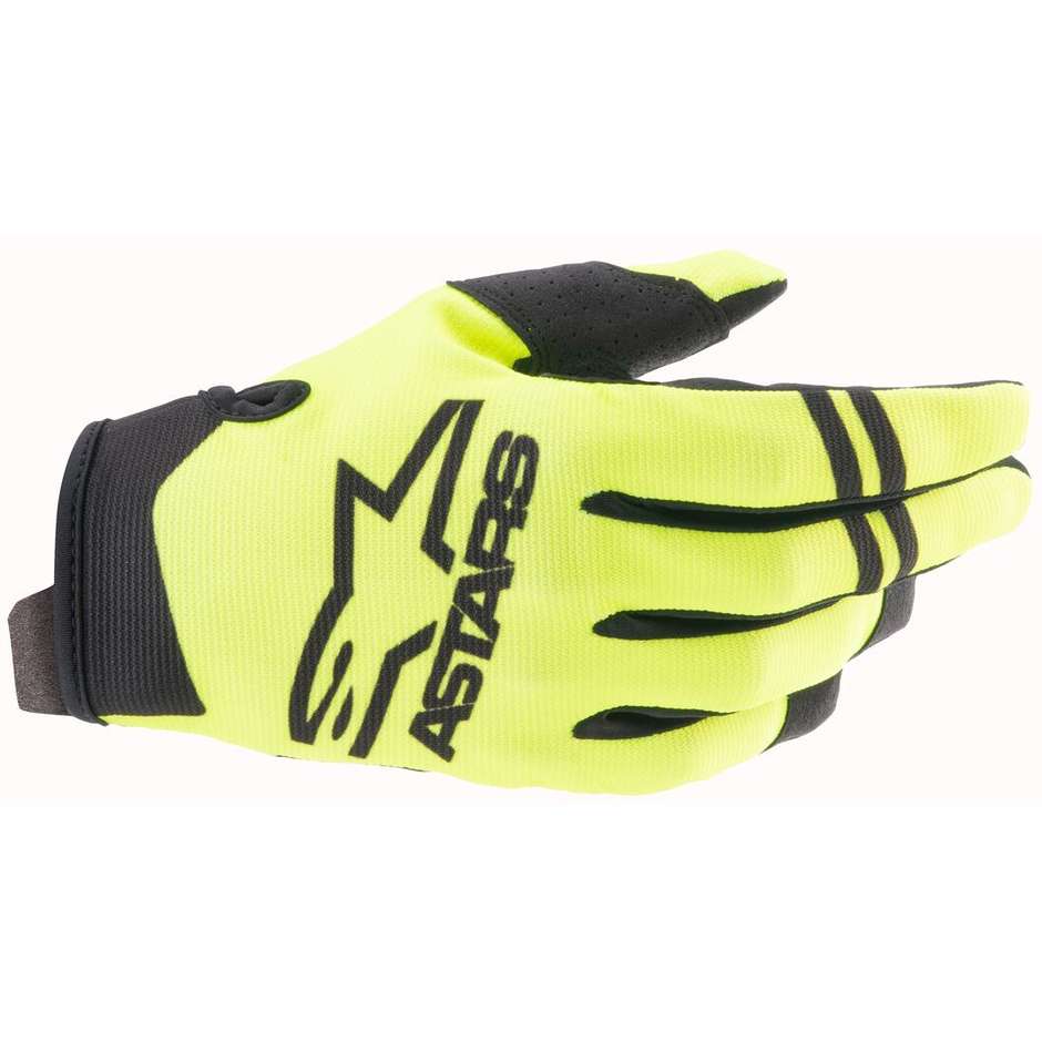 Alpinestars RADAR Cross Enduro Motorcycle Gloves Yellow Fluo Black