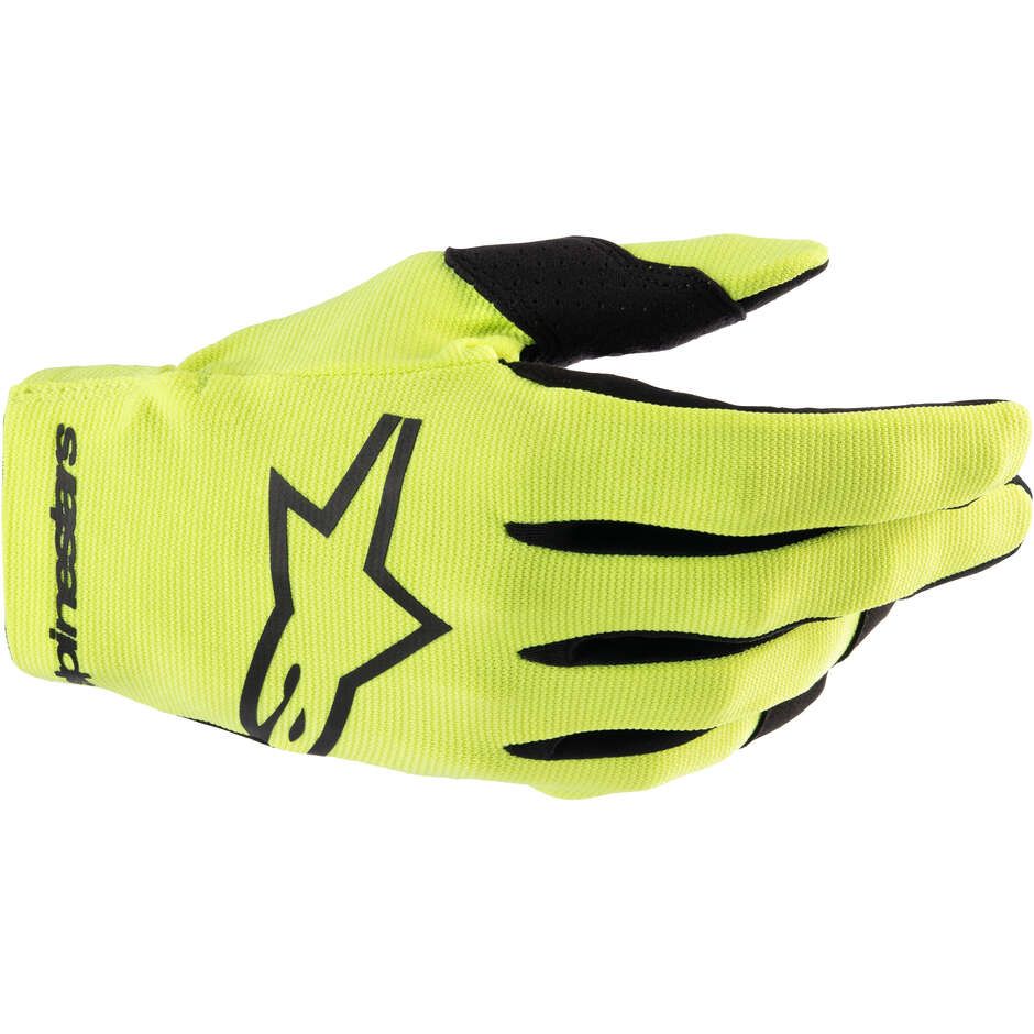Alpinestars RADAR Fluo Yellow Black Motorcycle Cross Enduro Gloves
