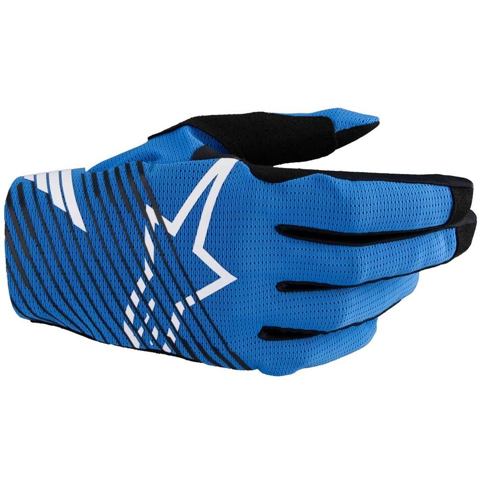 Alpinestars RADAR PRO Blaue Motorrad-Cross-Enduro-Handschuhe