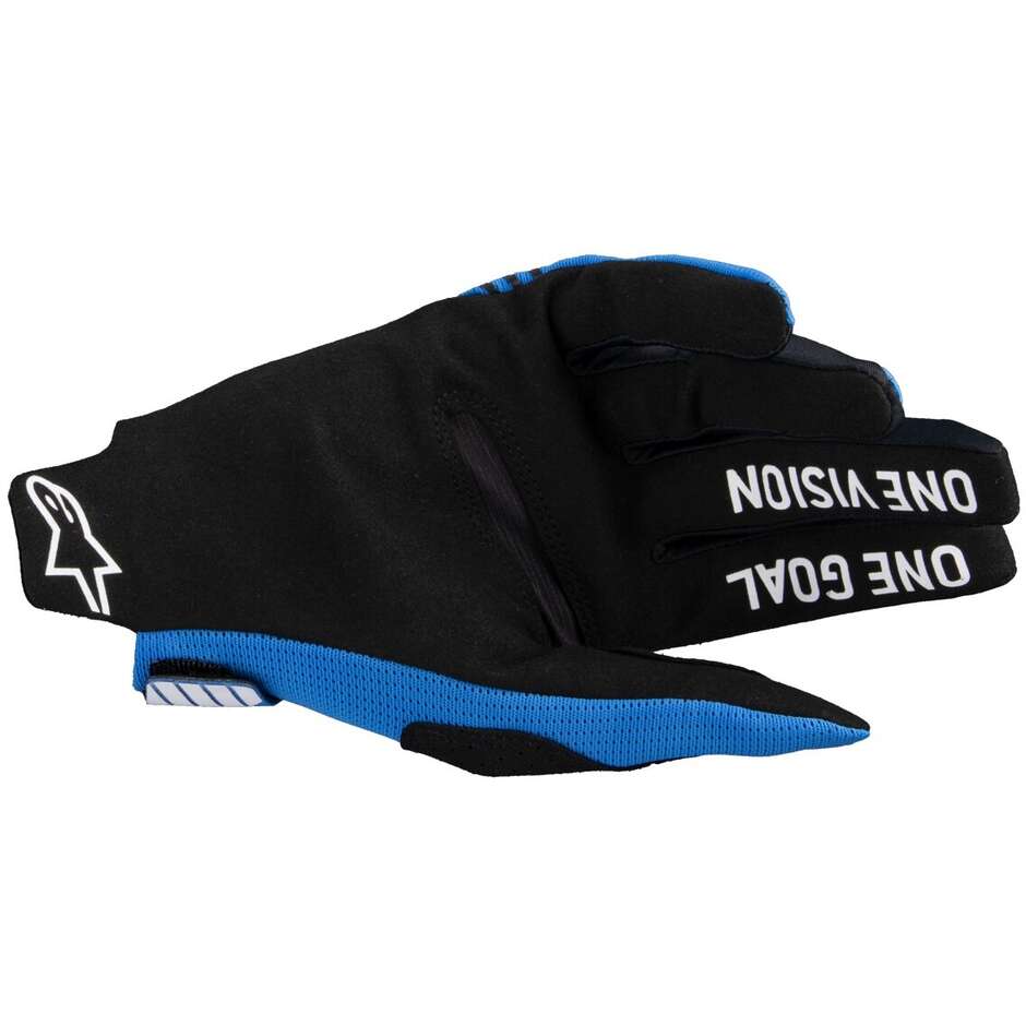 Alpinestars RADAR PRO Blaue Motorrad-Cross-Enduro-Handschuhe