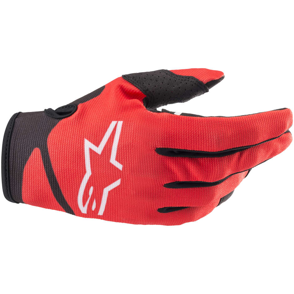 Alpinestars RADAR Red Black Cross Enduro Motorcycle Gloves