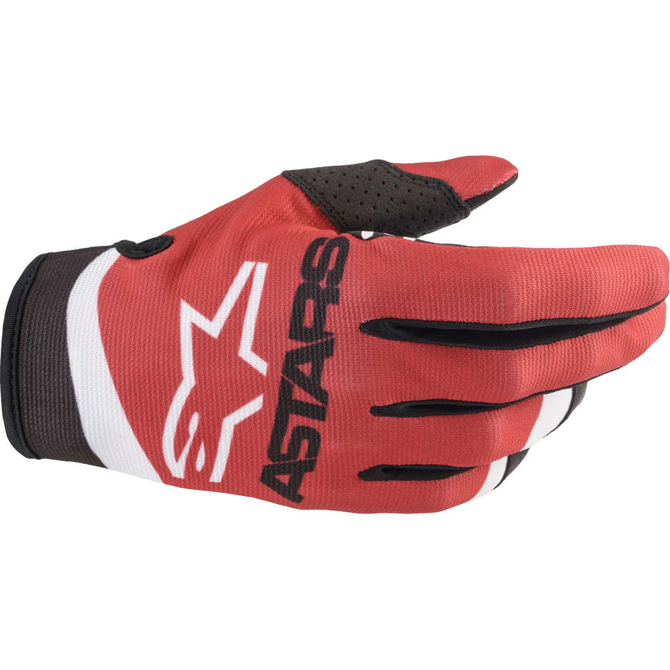 Alpinestars RADAR Red Blue Cross Enduro Motorcycle Gloves
