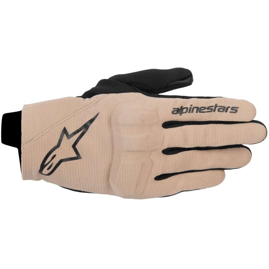 Alpinestars REEF V2 Textil-Motorradhandschuhe Braun Schwarz