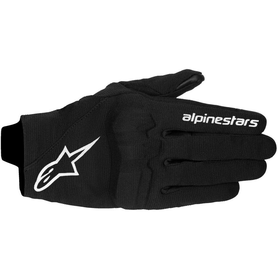 Alpinestars REEF V2 Textil-Motorradhandschuhe für Damen Schwarz Weiß