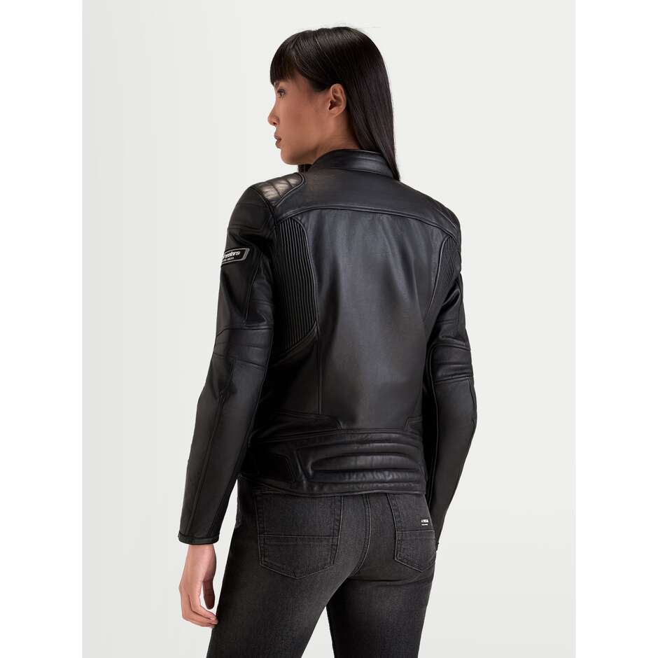 Alpinestars REVEA Damen-Lederjacke Schwarz