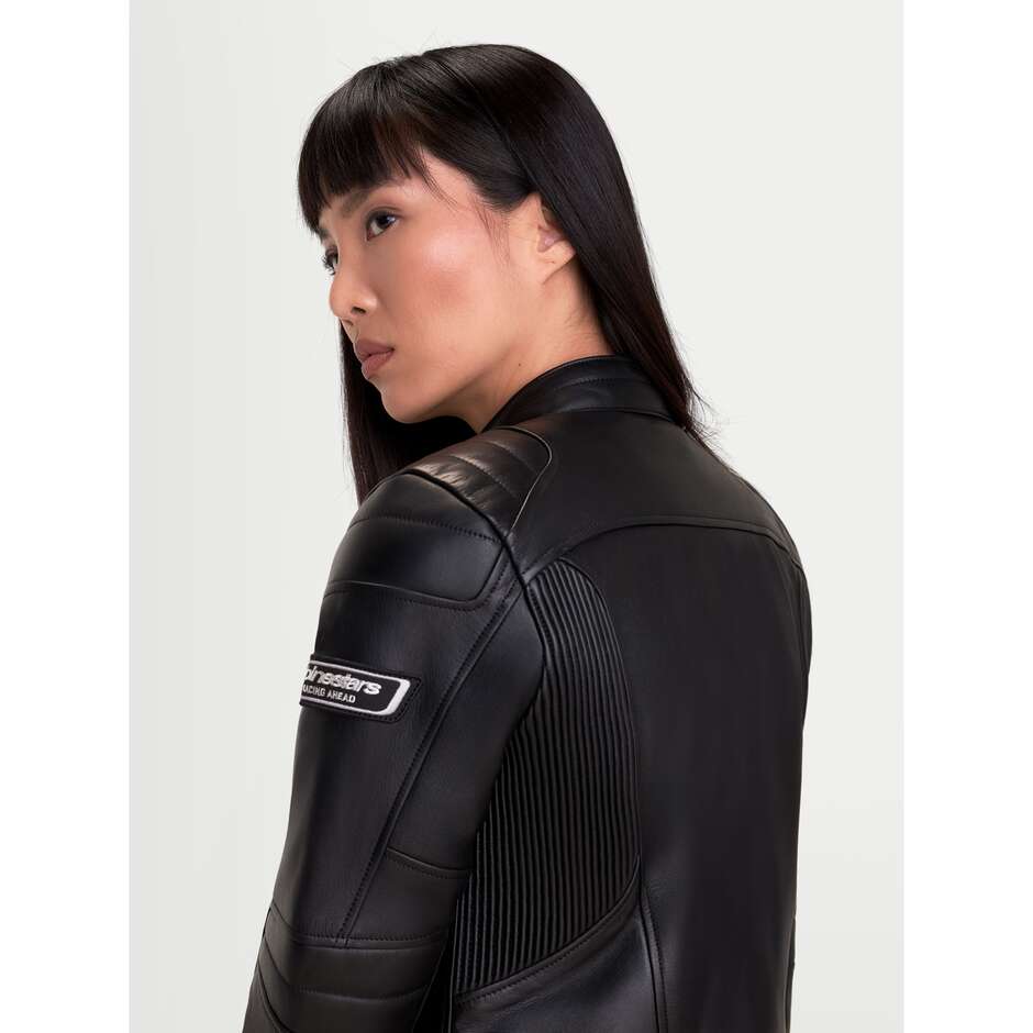 Alpinestars REVEA Damen-Lederjacke Schwarz