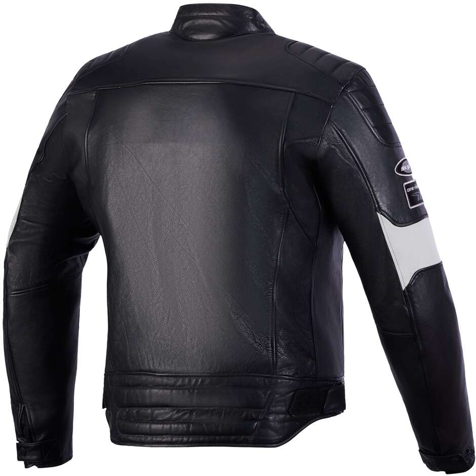 Alpinestars REVERN LEATHER JACKET Black Metallic Grey