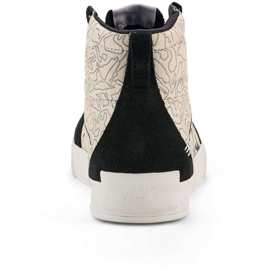 Alpinestars RIDE-63 CANVAS Motorcycle Shoes Black Cool Grey White